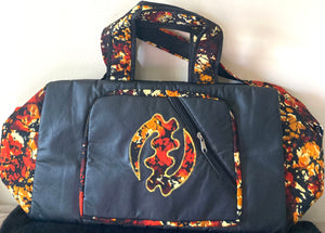 Golden Gye Nyame Africa Map Duffle Bag