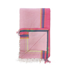 Load image into Gallery viewer, Baby Pink Kenyan Beach Towel with Pocket
