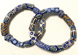 Krobo Stretch Bracelet- Blue