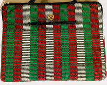 Load image into Gallery viewer, Red &amp; Green Kente Print- Laptop Case
