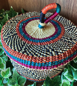 Yaa Lidded Basket