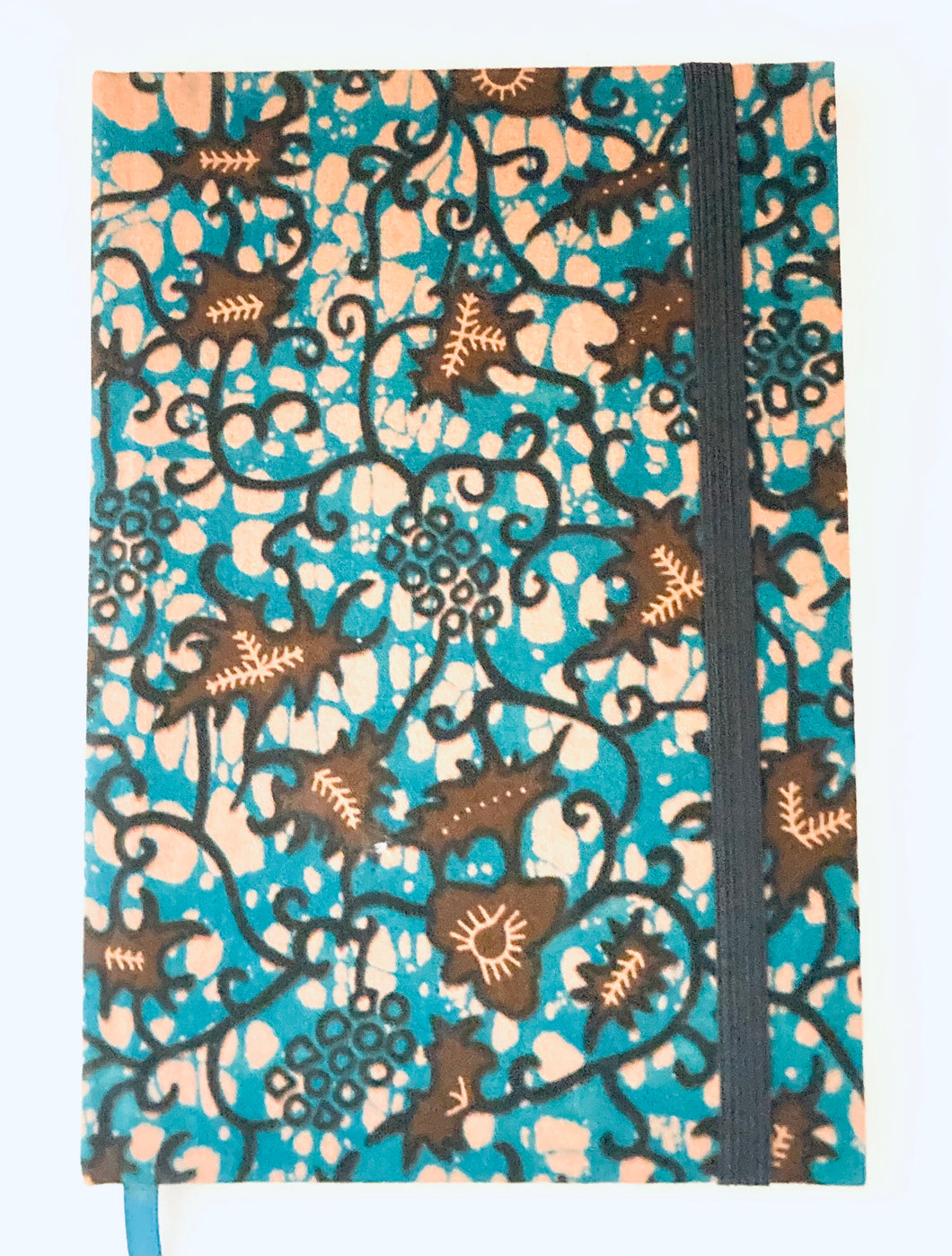 Ankara Cloth Covered Journals - Leaves & Lines
