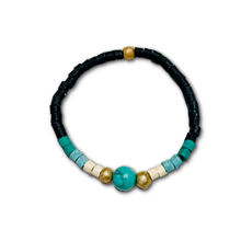 Load image into Gallery viewer, Turquoise Ceramic Beaded Bracelet
