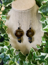 Load image into Gallery viewer, Tiger Eye Rings with Krobo Beads
