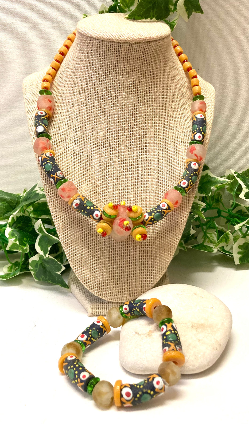 Ghanaian Krobo Necklace Set