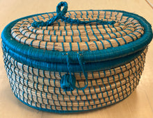 Load image into Gallery viewer, Turquoise Mukazi Basket
