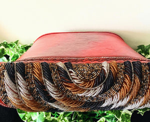 Bronze Maasai Leather Beaded Bag