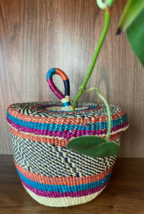 Yaa Lidded Basket