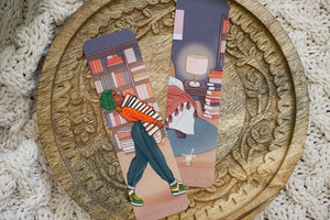 Black Girl Bookstack Bookmark