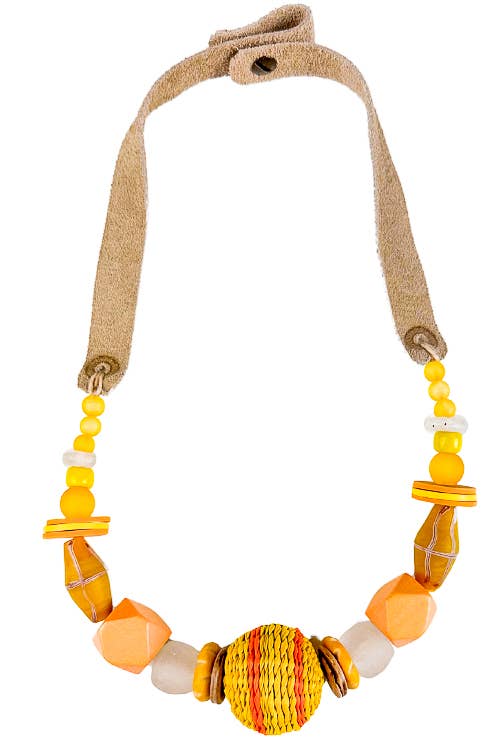 Yellow Slim Choker Necklace