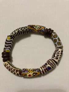 Krobo Stretch Bracelet (Brown)