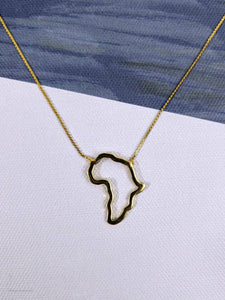 Africa Map Necklace