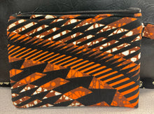 Load image into Gallery viewer, Orange &amp; Black Fabric Wallet
