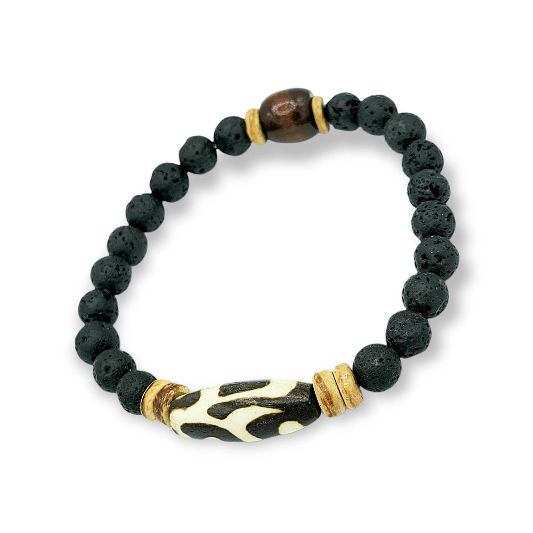 Men's Batik Stretch Bracelet