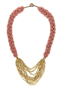 The Braided Hema Necklace - Terracotta