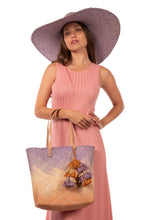 Load image into Gallery viewer, Wisteria Holden Ombre Straw Handbag with Tassel Charm Embellishment
