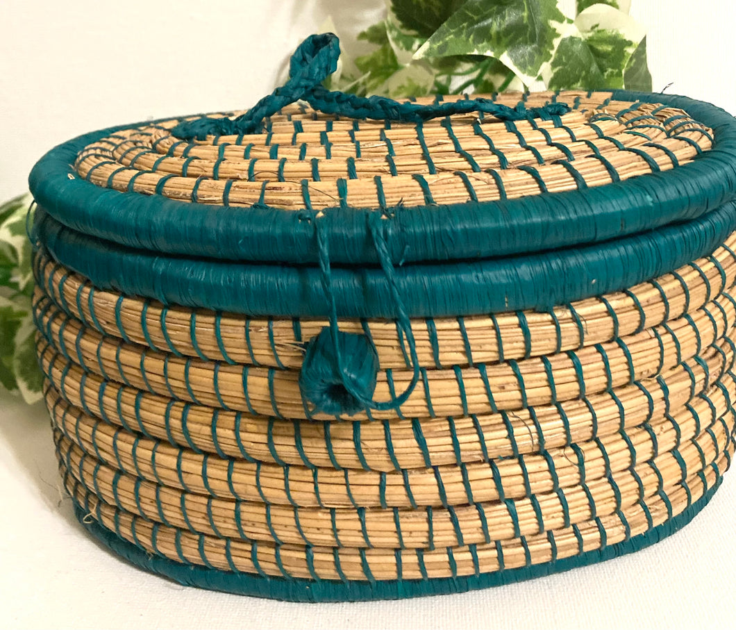 Turquoise Mukazi Basket