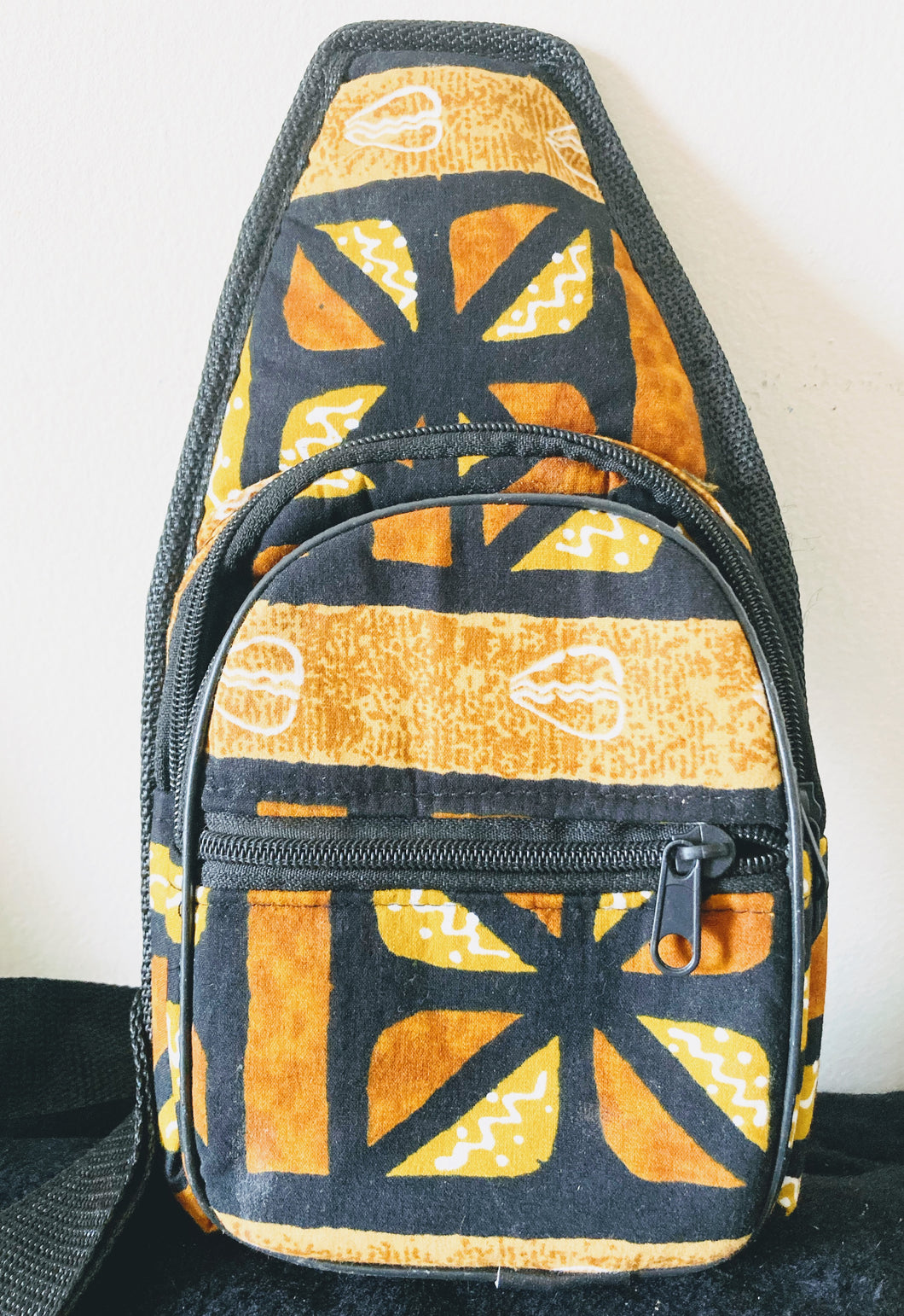Mudcloth Print Sling Bag
