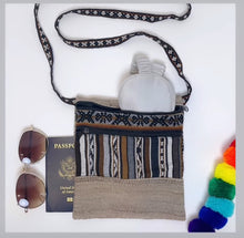 Load image into Gallery viewer, GRAY- Andean Boho Passport Bag
