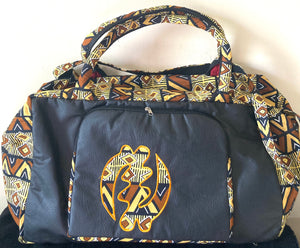 Earthtones- Gye Nyame Africa Map Duffle Bag