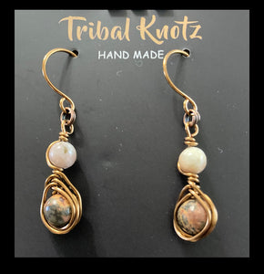 Venus Jasper and Agate Earrings