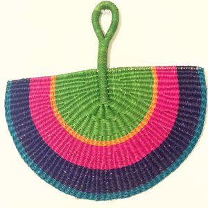 Half-Moon Hand Fan- Watermelon