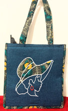 Load image into Gallery viewer, Mama Africa Shoulder/ Laptop Bag- Teal
