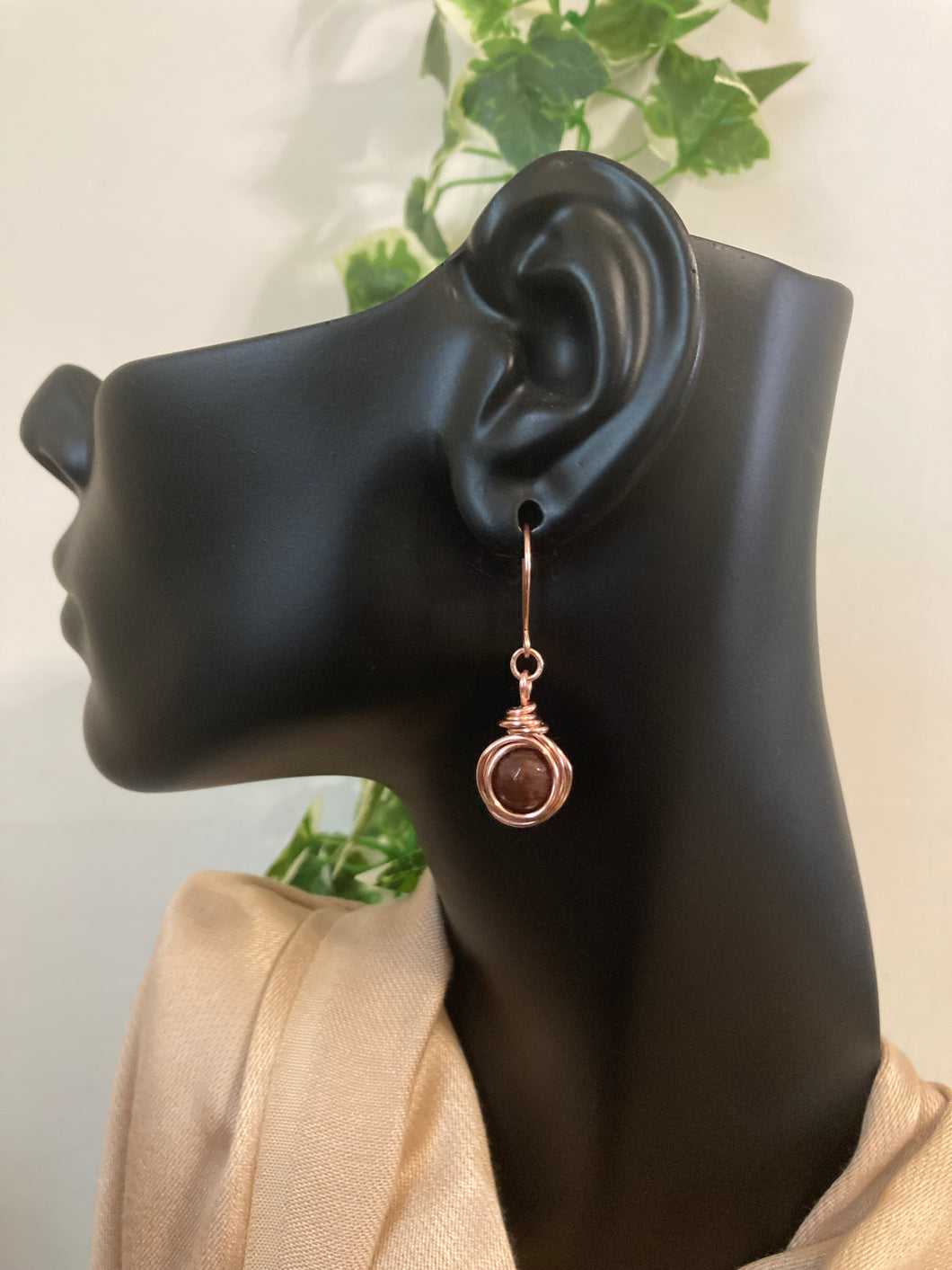 Brown Agate Earrings