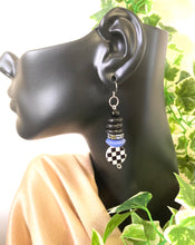 Load image into Gallery viewer, Checkered Dangle Earrings
