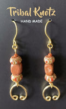 Load image into Gallery viewer, Rustic Jasper Beaded Earrings
