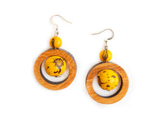Load image into Gallery viewer, Yellow Arlene Hoop Earrings
