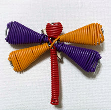 Load image into Gallery viewer, Wire Pin Dragonfly (Orange, Purple, Red)
