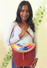 Load image into Gallery viewer, Maasai Leather Beaded Bag
