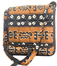 Load image into Gallery viewer, Brown Cowrie Print - Laptop Crossbody Bag
