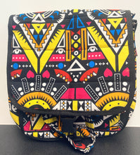 Load image into Gallery viewer, Laptop Crossbody Bag - Black &amp; Yellow Multicolor
