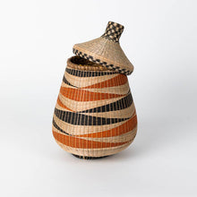 Load image into Gallery viewer, Teardrop Basket: Black, Rust &amp; Natural
