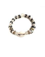 Load image into Gallery viewer, Batik Stretch Bracelet with Cowrie Shell (7&quot;)
