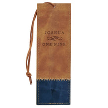 Load image into Gallery viewer, Be Strong &amp; Courageous Josh. 1:9- Faux Leather Bookmark
