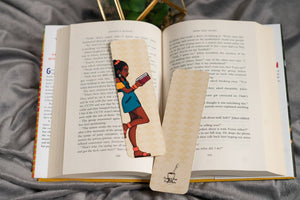 Black Girl Reading Bookmark