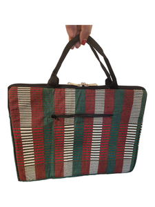 Red & Green Kente Print- Laptop Case