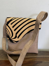 Load image into Gallery viewer, BEIGE with Stripes-Crossbody Bag, Medium
