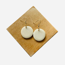 Load image into Gallery viewer, Kenyan Soapstone Earrings- Plain White
