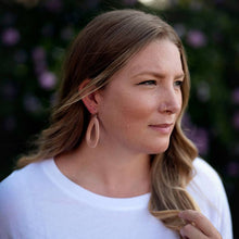 Load image into Gallery viewer, Woven Loop Earrings: Blush
