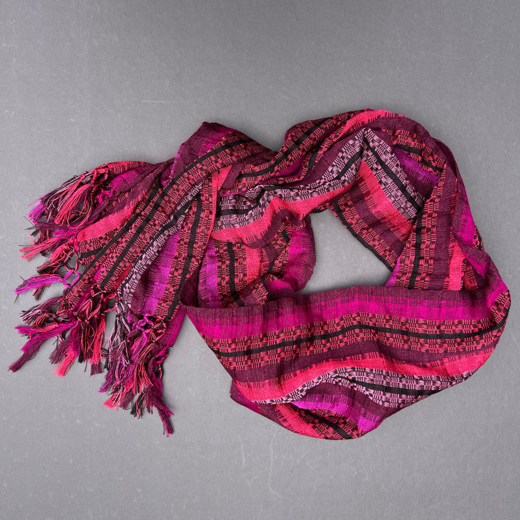 Pink Handwoven Scarf