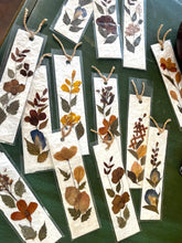 Load image into Gallery viewer, Mulberry Paper Bookmarks with real flowers
