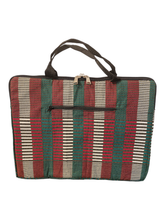 Load image into Gallery viewer, Red &amp; Green Kente Print- Laptop Case
