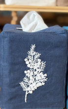 Load image into Gallery viewer, Mustard Color Linen Tissue Box Covers- Hand Embroidered
