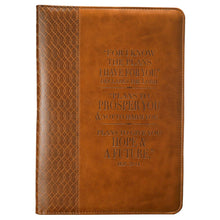 Load image into Gallery viewer, Hope &amp; A Future Jer. 29:11 Brown Journal
