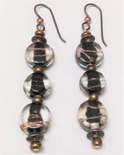 Load image into Gallery viewer, Bronze Swirls Earrings
