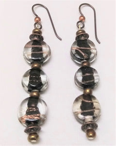 Bronze Swirls Earrings